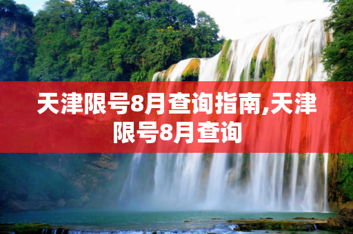 天津限号8月查询指南,天津限号8月查询