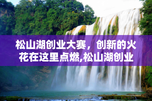 松山湖创业大赛，创新的火花在这里点燃,松山湖创业大赛一般在哪里举行？