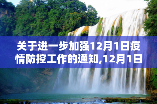 关于进一步加强12月1日疫情防控工作的通知,12月1日疫情防控工作通知