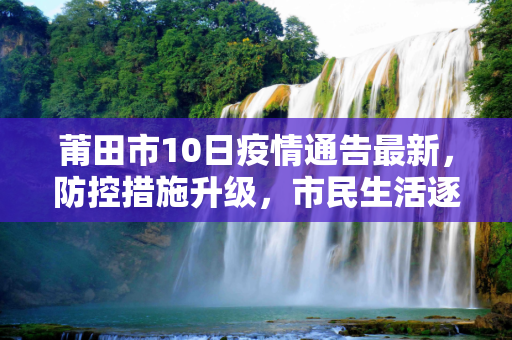莆田市10日疫情通告最新，防控措施升级，市民生活逐步恢复,莆田10日疫情通告最新