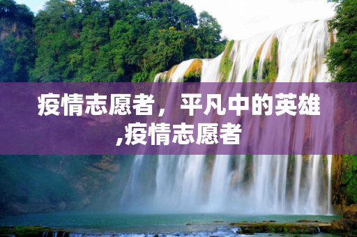 疫情志愿者，平凡中的英雄,疫情志愿者