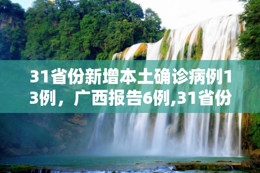 31省份新增本土确诊病例13例，广西报告6例,31省份增本土确诊13例广西6例