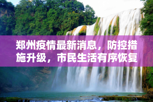 郑州疫情最新消息，防控措施升级，市民生活有序恢复,郑州疫情最新消息