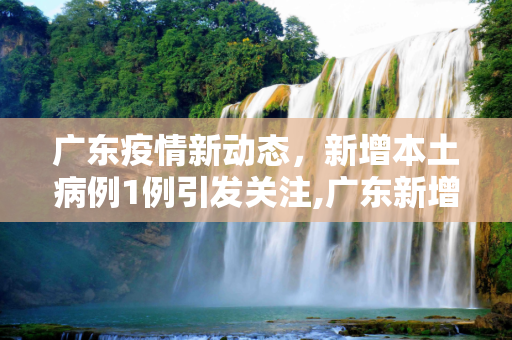 广东疫情新动态，新增本土病例1例引发关注,广东新增本土病例1例