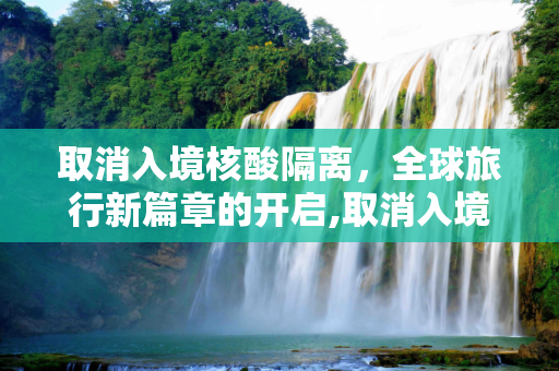 取消入境核酸隔离，全球旅行新篇章的开启,取消入境核酸隔离