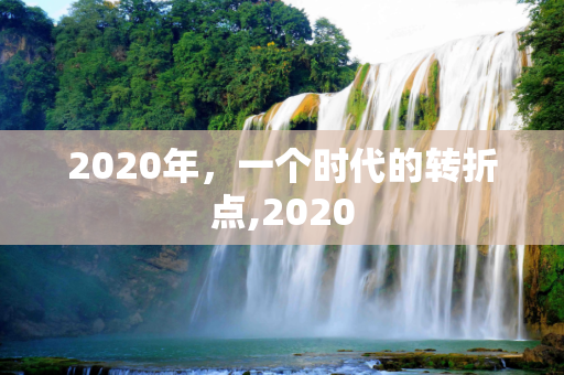 2020年，一个时代的转折点,2020