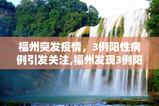 福州突发疫情，3例阳性病例引发关注,福州发现3例阳性