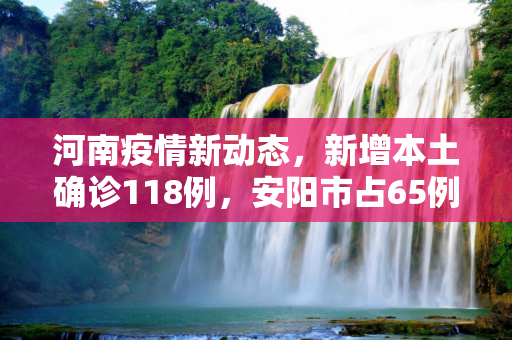 河南疫情新动态，新增本土确诊118例，安阳市占65例,河南新增本土确诊118例 安阳65例