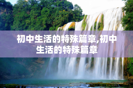 初中生活的特殊篇章,初中生活的特殊篇章