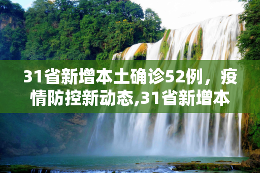 31省新增本土确诊52例，疫情防控新动态,31省新增本土确诊52例